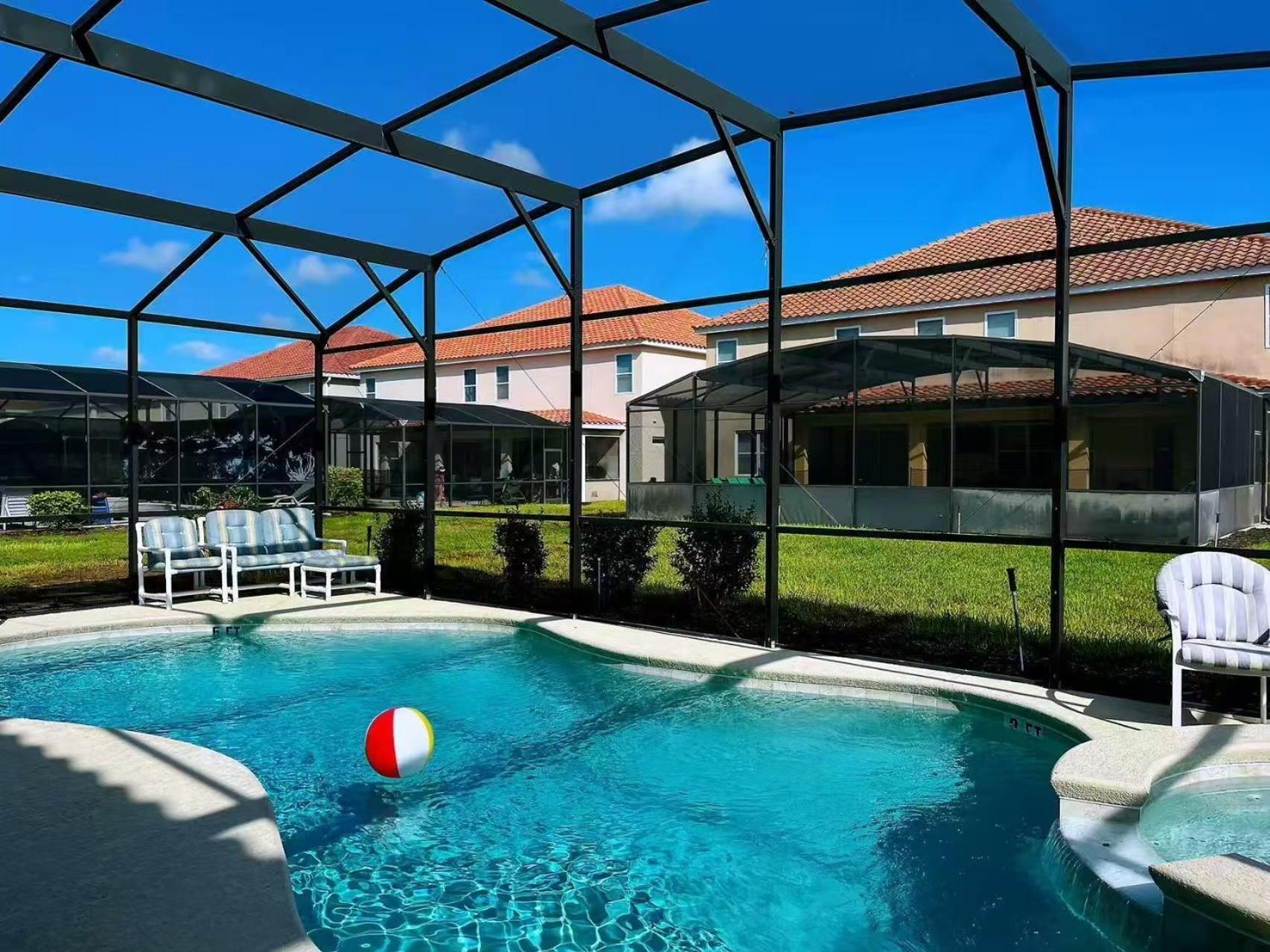 Family Retreat - Double Rms Or King Rms Shared Bath - Luxury Club-Pool Spa-Near Disney Parks With Wifi ダベンポート エクステリア 写真